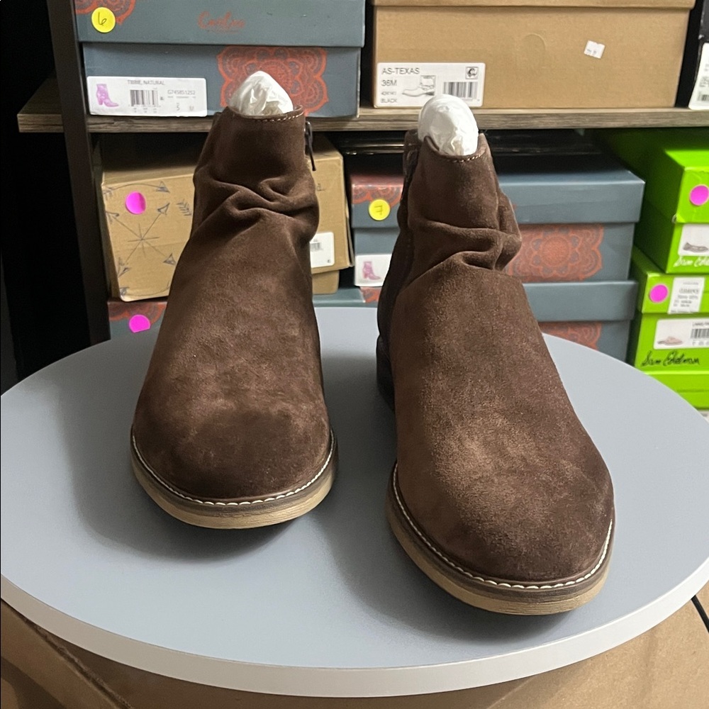 Alfani Men's Dark Brown Suede Boots - Picture 6 of 9